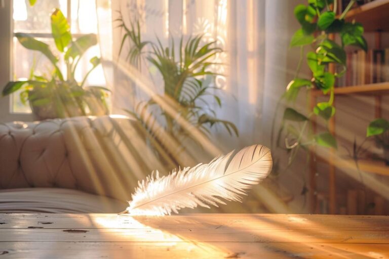 Signification spirituelle d'une plume trouvée chez soi : message des anges ou coïncidence ?