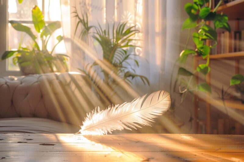 Signification spirituelle d'une plume trouvée chez soi : message des anges ou coïncidence ?