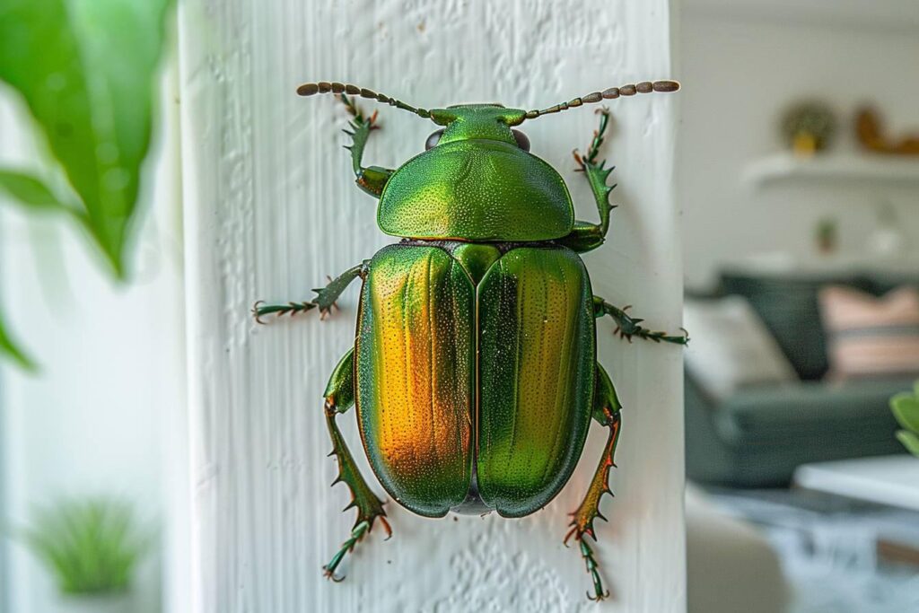 La punaise verte dans votre maison : signification et conseils pour gérer cette présence inattendue