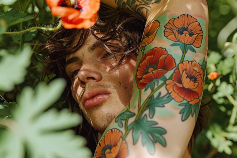 La signification profonde du tatouage de coquelicots : symbolisme et interprétations