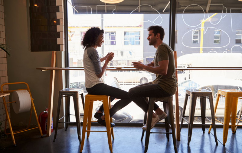 couple rencontre café
